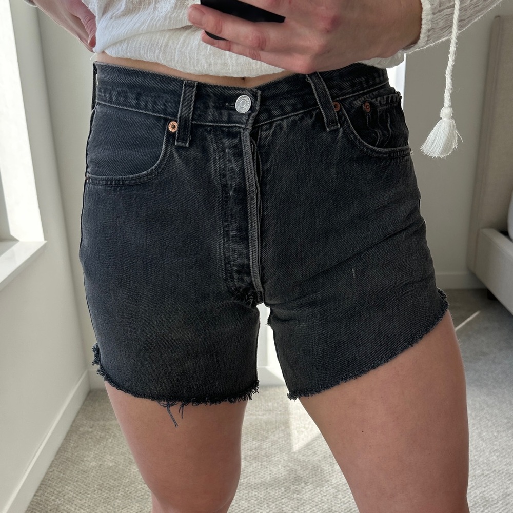 Levi's Women's Dark Denim Jean Shorts
